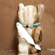 Zuni Carved Bear Fish