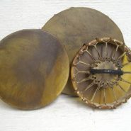 Native American Cherokee Made Single Sided Buffalo Hand Drums