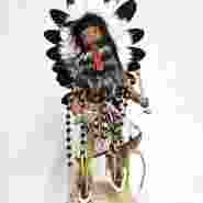 Comanche Warrior Katsina Doll by Sammie Walker