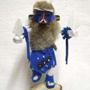 Navajo Lizard Fighting Kachina Doll 11" 13"