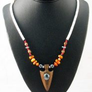 Pinon and Bead Necklace