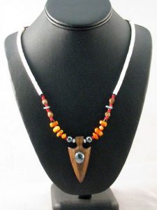 Pinon and Bead Necklace