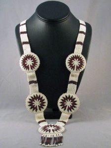 Beaded Wedding Basket Necklace