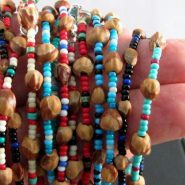  Navajo Turquoise Glass Ghost Bracelet