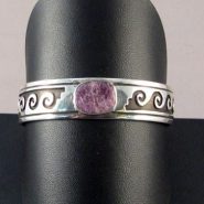 Navajo Cuff Bracelet with Charoite