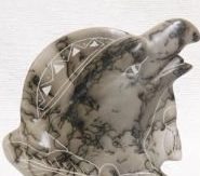 Ceramic Horsehair Eagle with Shield