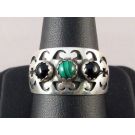 Vintage Navajo Inlaid Rings