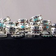 Vintage Navajo Inlaid Ring Mother-of-Pearl