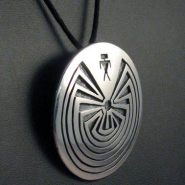 Hopi Man in the Maze Pendant