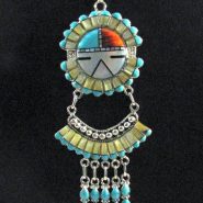 Zuni Pendant with Sunface