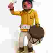 Hopi Clown Katsina with Drum