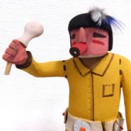 Hopi Clown Katsina with Drum