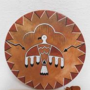 Cherokee Buffalo Drum with Thunderbird