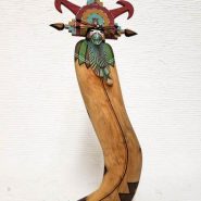 Hopi Carved Butterfly Maid Sculpture