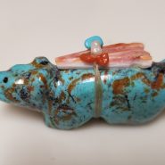 Zuni Carved Turquoise Bear