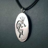 Silver Hopi Kokopelli Pendant
