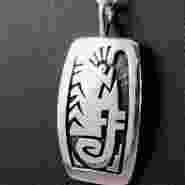 Hopi Kokopelli Silver Pendant